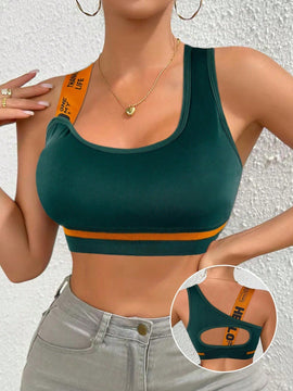 Top sin mangas de yoga para mujer con diseno de espalda hueca para deporte