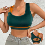 Top sin mangas de yoga para mujer con diseno de espalda hueca para deporte