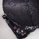 Conjunto de sujetador con aro y encaje con estampado floral
