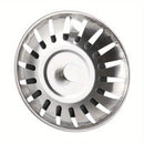 1 pieza de escurridor de fregadero de cocina de acero inoxidable pulido y tapa - Embudo de drenaje elegante con atrapahuevos para baño y cocina, resistente a la herrumbre, fácil de limpiar, duradero y de estilo, protección de drenaje, escurridor de frega