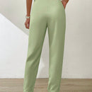 Essnce pantalones largos casuales y conicos de unicolor para ir al trabajo