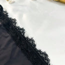 Tanga sexy de encaje para mujer, 1 pieza, unicolor, verano
