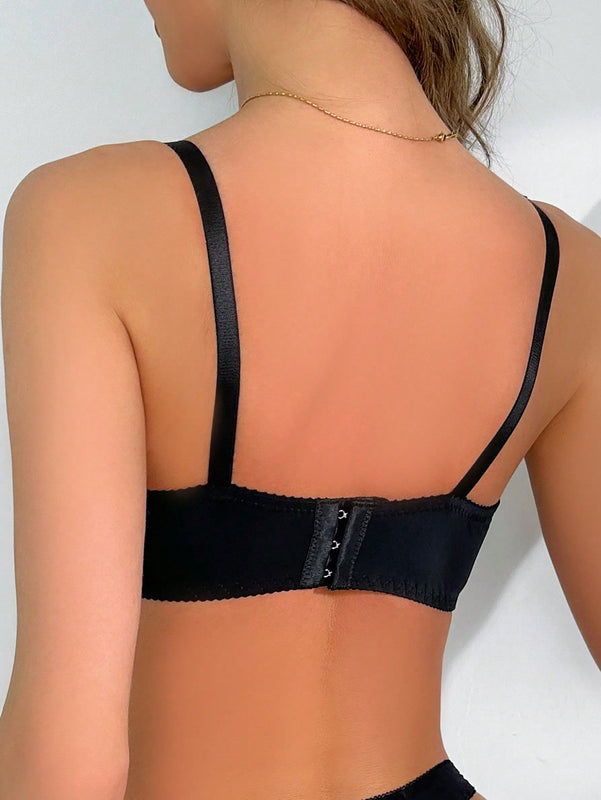 Sujetador push-up de encaje de lujo y con fusiones sensuales para damas
