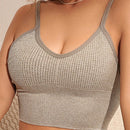 NEW Sujetador deportivo sin alambres acolchado para mujeres, suave y transpirable con elastico para realzar el busto
