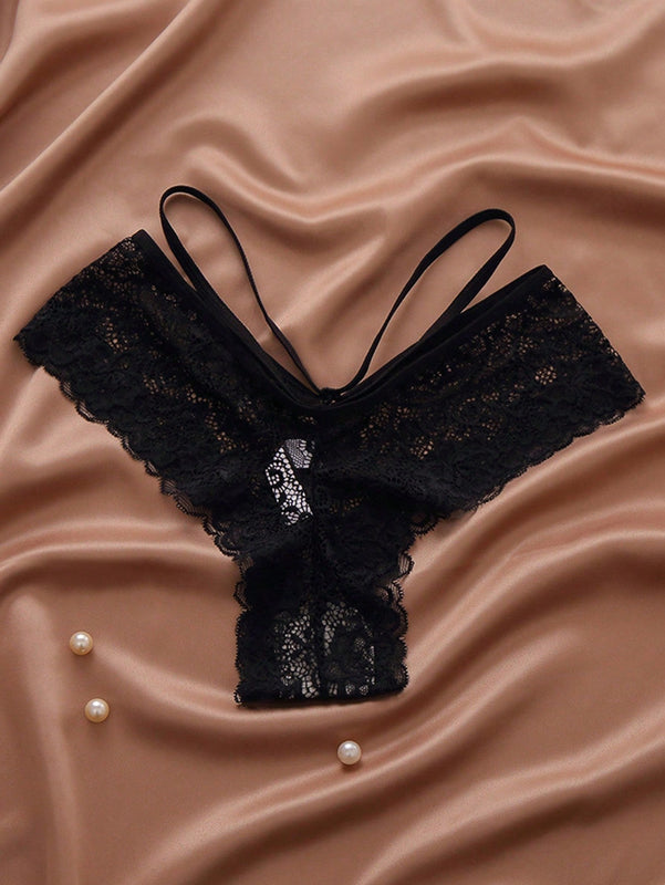 Mujeres sexy encaje floral tanga Tangas
