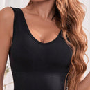 Sujetador de top tank acanalado sin costuras y sin cables para mujer