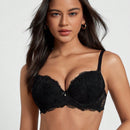 DesireSculpt Sosten Push Up De Encaje Con Alambre