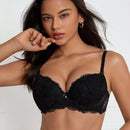 DesireSculpt Sosten Push Up De Encaje Con Alambre