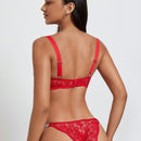 DesireSculpt Set de lenceria con encaje floral con aro