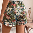 Frenchy Shorts florales de jacquard de cintura alta para el verano, estilo frances, muy tolerantes, una buena eleccion como combinacion