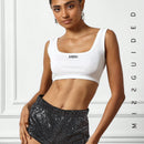 MISSGUIDED Minishort de lentejuelas ajustado