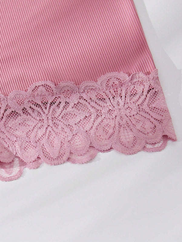 paquete de 4 braguitas sin costuras y de corte cuadrado con bordado de encaje para mujer, elegantes y con estilo