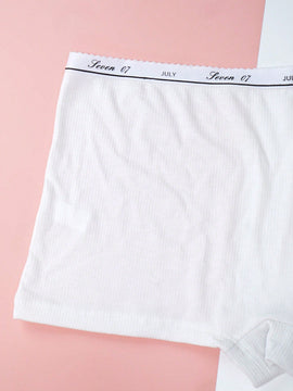 Paquete de 3 braguitas para mujer con corte cuadrado y diseno impreso de moda