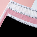 Paquete de 3 braguitas para mujer con corte cuadrado y diseno impreso de moda
