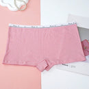 Paquete de 3 braguitas para mujer con corte cuadrado y diseno impreso de moda