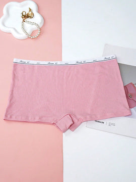 Paquete de 3 braguitas para mujer con corte cuadrado y diseno impreso de moda