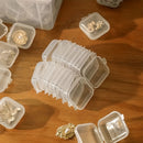 20 Piezas, Cajas De Almacenamiento De Joyas De Plástico Transparente Con Tapas, Mini Estuches Organizadores De Pendientes, Pequeños Contenedores Cuadrados Para Cuentas, Maquillaje, Proyectos De Manualidades, Accesorios De Organización Para El Hogar, Caja