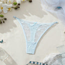 Ropa Interior De Encaje Tanga Sexy De Color Solido