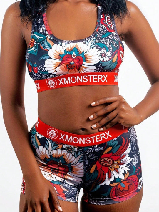 Conjunto deportivo para mujeres transpirable y adelgazante con shorts de espalda hermosa