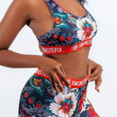 Conjunto deportivo para mujeres transpirable y adelgazante con shorts de espalda hermosa
