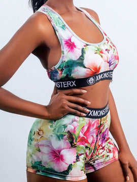 Conjunto de ropa interior deportiva femenina de pantalones cortos ajustados y transpirables para mejorar su curva de espalda