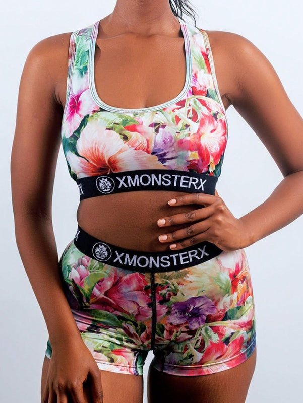 Conjunto de ropa interior deportiva femenina de pantalones cortos ajustados y transpirables para mejorar su curva de espalda