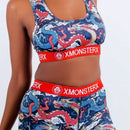 Conjunto de ropa interior femenina transpirable Nuevo, conjunto deportivo para adultos de pantalones cortos de belleza adelgazante con espalda deportiva
