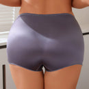 Ropa interior comoda de mujer con calzones estilo short con parche de letra