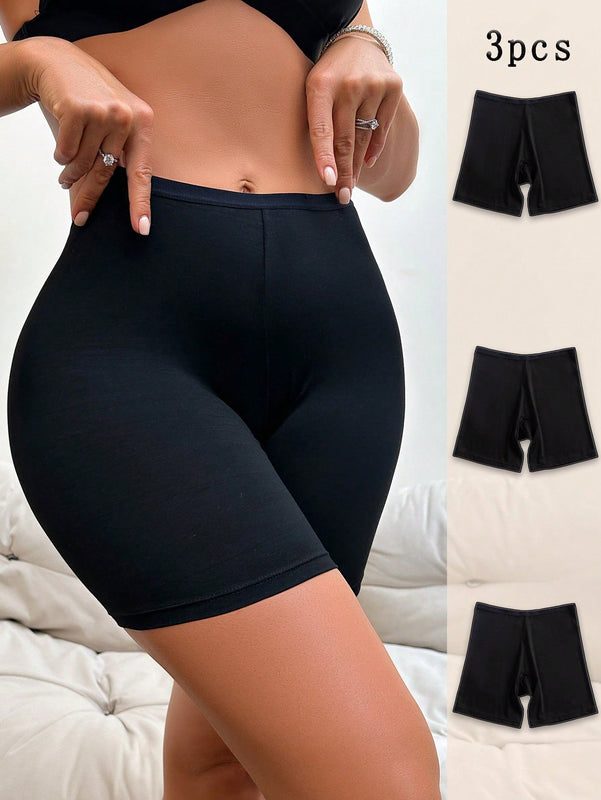 Conjunto De 3 Piezas De Pantalones Cortos De Seguridad Para Mujeres (boxer Briefs)