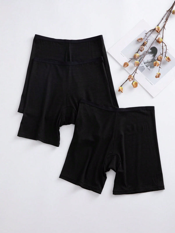 Conjunto De 3 Piezas De Pantalones Cortos De Seguridad Para Mujeres (boxer Briefs)
