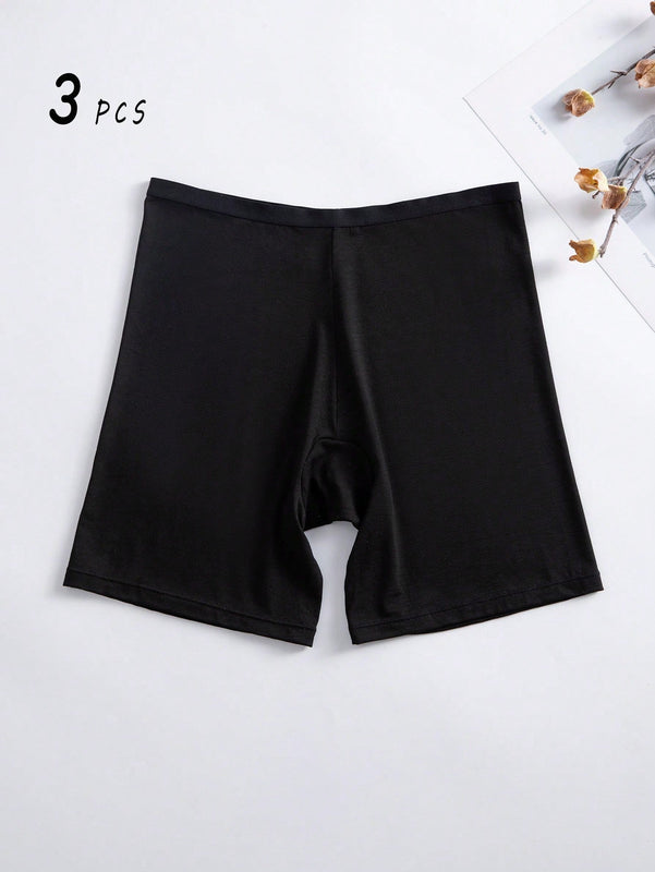 Conjunto De 3 Piezas De Pantalones Cortos De Seguridad Para Mujeres (boxer Briefs)
