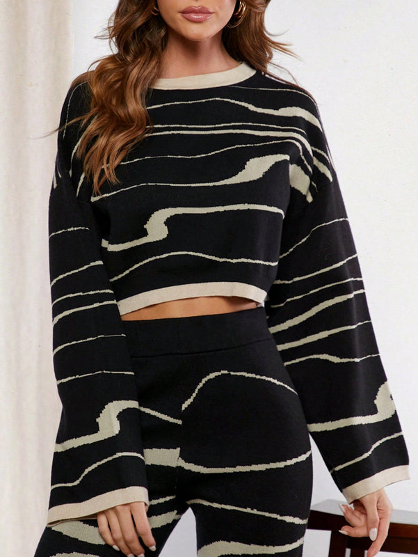 Haute Sueter Corto Estampado Para Mujer