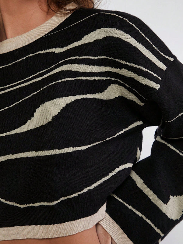 Haute Sueter Corto Estampado Para Mujer