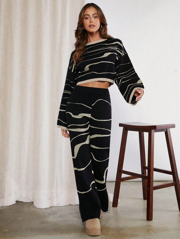 Haute Sueter Corto Estampado Para Mujer