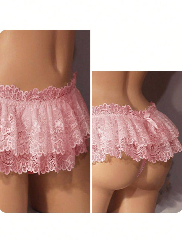 1 pieza Triangulo tentador Encaje Lenceria femenina sexy Tangas