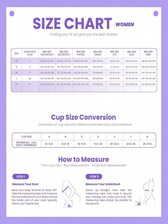 1 pieza Solido Sujetador push up con aros, con 1 correa de sujetador
