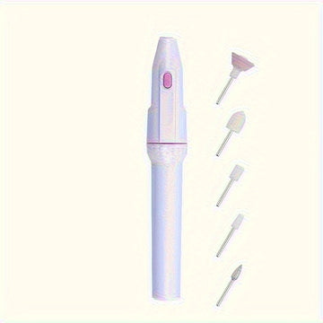 Limas Eléctricas para Uñas, Juego de Taladro de Manicura y Pedicura Eléctrico 5 en 1 Profesional, Herramientas de Arte Personalizado para Uñas con Amoladora