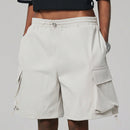 Coolane Shorts utilitarios de corte recto, estilo de novio, genero neutral, primavera y verano, versatiles, longitud hasta la rodilla