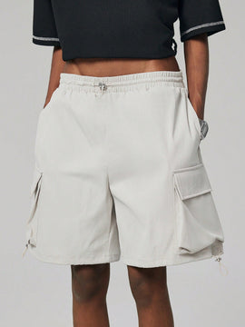 Coolane Shorts utilitarios de corte recto, estilo de novio, genero neutral, primavera y verano, versatiles, longitud hasta la rodilla