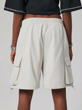 Coolane Shorts utilitarios de corte recto, estilo de novio, genero neutral, primavera y verano, versatiles, longitud hasta la rodilla