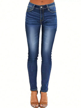 Pantalones ajustados elasticos lavados