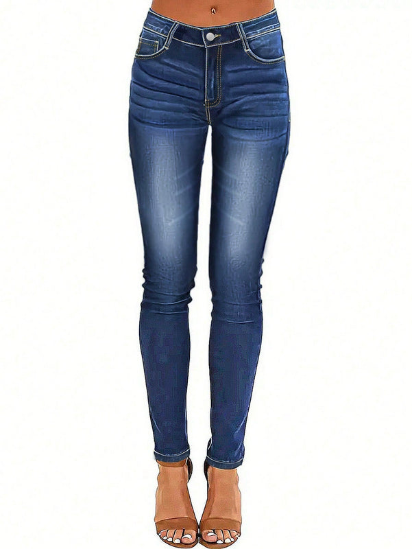 Pantalones ajustados elasticos lavados