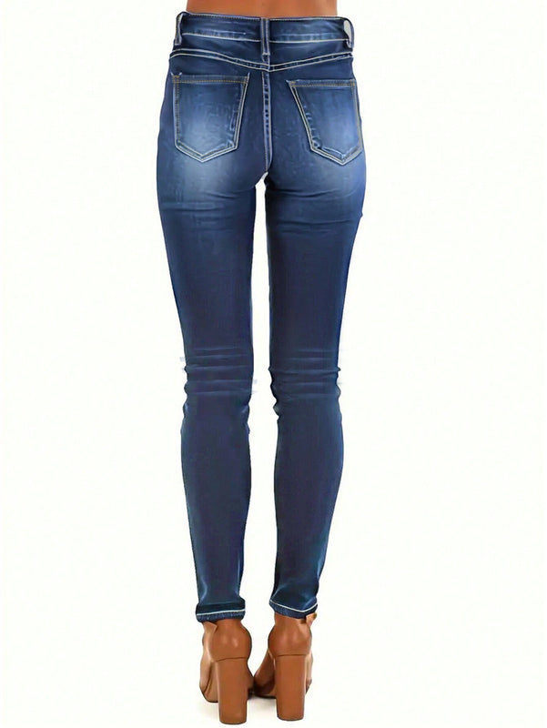 Pantalones ajustados elasticos lavados