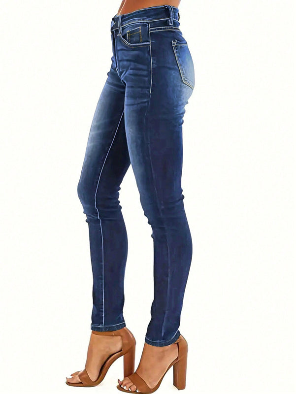 Pantalones ajustados elasticos lavados