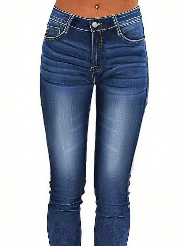 Pantalones ajustados elasticos lavados