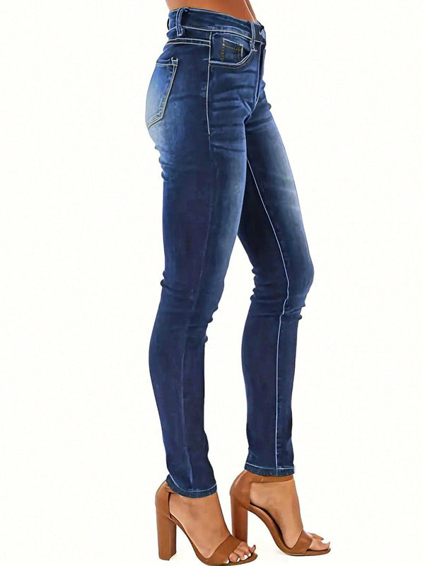 Pantalones ajustados elasticos lavados