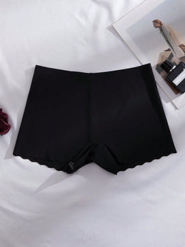 Bragas solidas sin costuras para mujer, paquete de 4