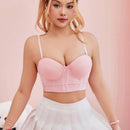 Sujetador estilo chaleco Push-Up con aro para mujer, estilo lindo y dulce, unidad individual