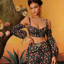 Frida Kahlo X  X Designer RAUL OROZCO Shorts con estampado floral completo y bolsillos oblicuos para el verano