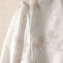 Prive Blusa elegante y sencilla de gasa de manga larga para mujer
